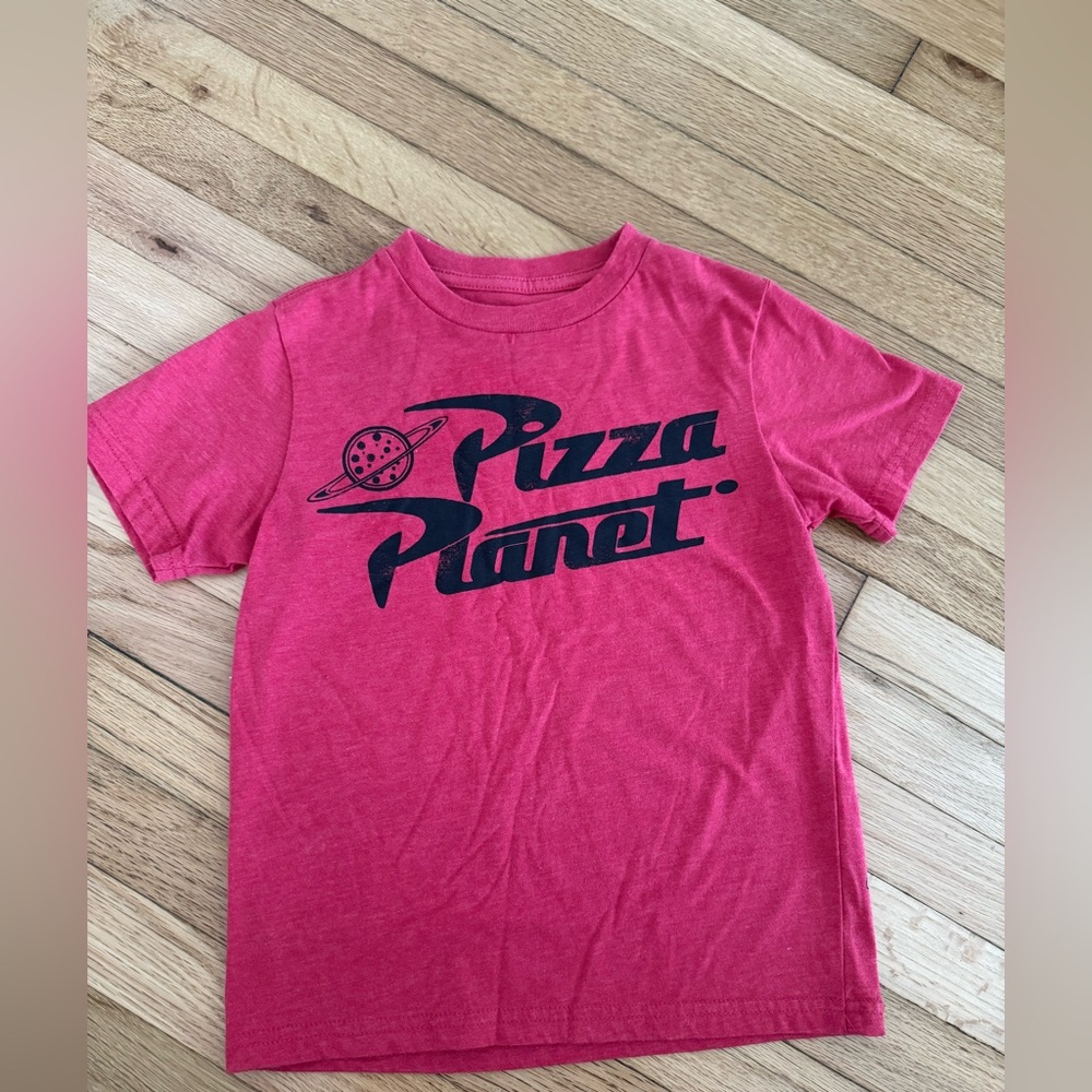 Disney Pixar Toy Story Pizza Planet Aliens Red Boys T-Shirt